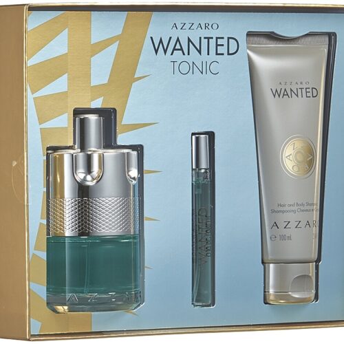 AZZARO WANTED TONIC (M) SET EDT 100ML+7.5ML+100ML BODY SHAMPOO