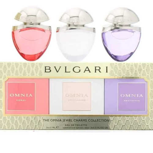 Bvlgari Omnia Jewel mini gift set coral, crystaline & amethyste